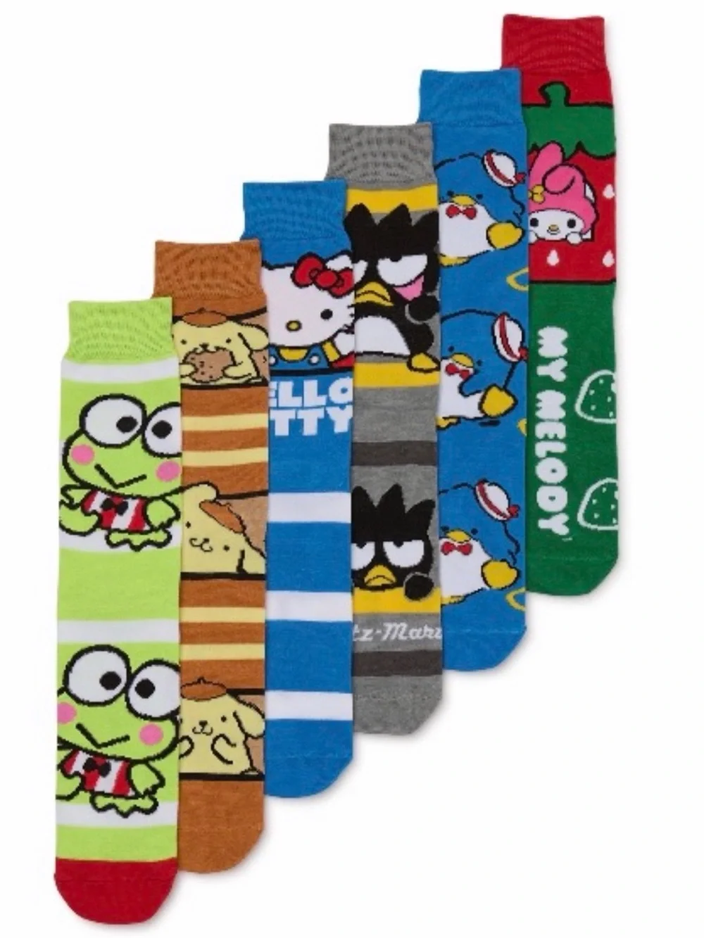 🌶️$15🌶️ NEW HELLO KITTY Crew Socks 6 Pairs, shoe size 8 - 12 Men’s